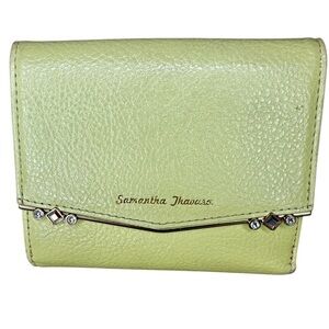Samantha Thavasa Light Yellow Wallet with Jewel Accents